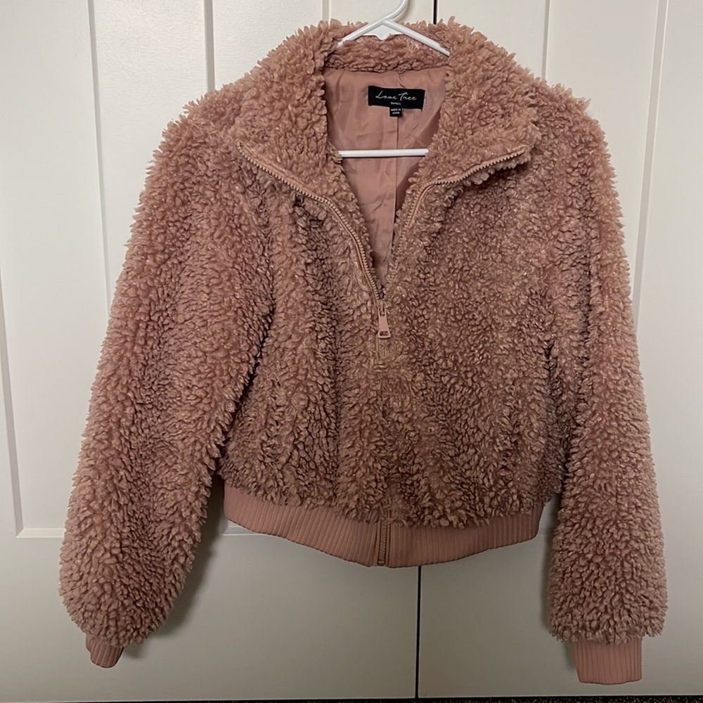 Dusty Pink Bomber Jacket